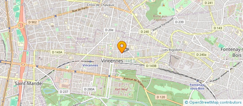 localisation de l'entreprise MONSIEUR THOMAS DUPAIGNE à VINCENNES