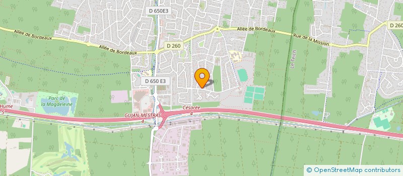 localisation de l'entreprise MONSIEUR THOMAS DUPEYRON  GUJAN-MESTRAS