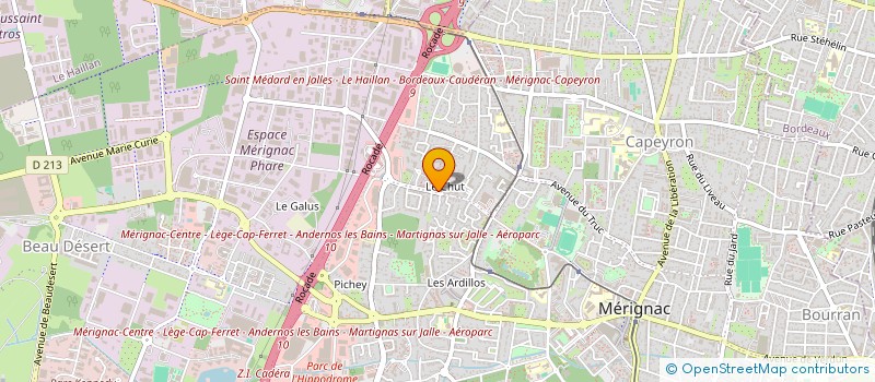 localisation de l'entreprise MONSIEUR THOMAS DUPHIL à MERIGNAC