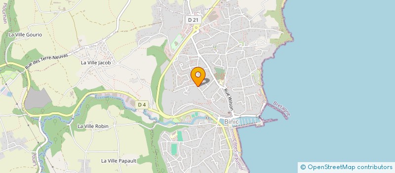 localisation de l'entreprise MONSIEUR THOMAS DUPONT  BINIC-ETABLES-SUR-MER