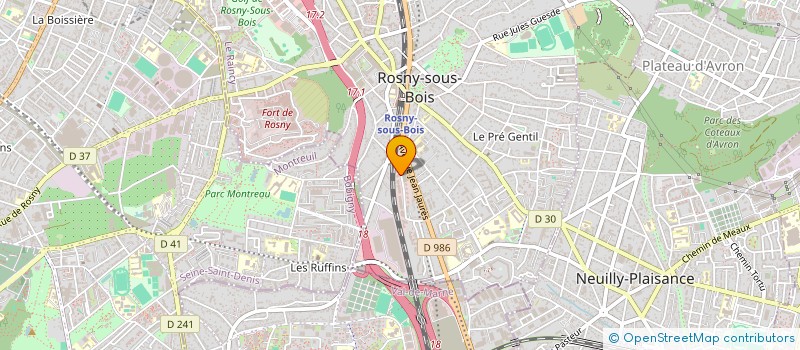 localisation de l'entreprise MONSIEUR THOMAS DUPORT à ROSNY-SOUS-BOIS