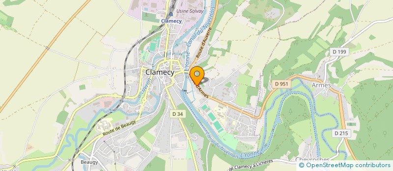 localisation de l'entreprise MONSIEUR THOMAS DUPRAZ  CLAMECY