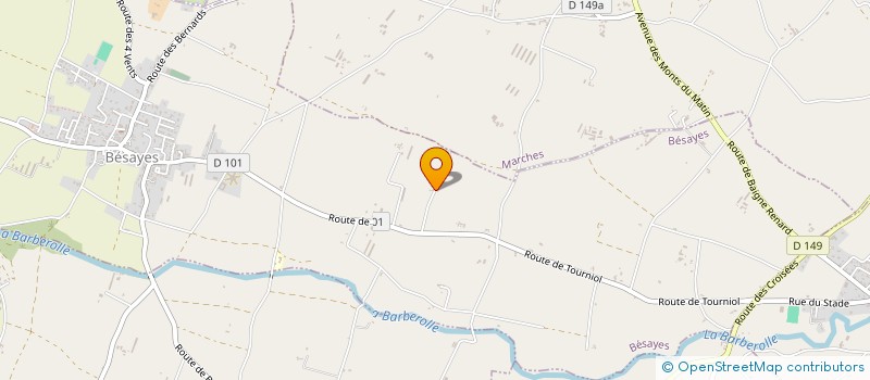 localisation de l'entreprise MONSIEUR THOMAS DUPUIS  BESAYES