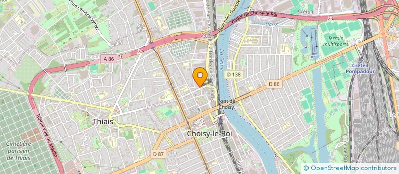 localisation de l'entreprise MONSIEUR THOMAS DUPUIS  CHOISY-LE-ROI