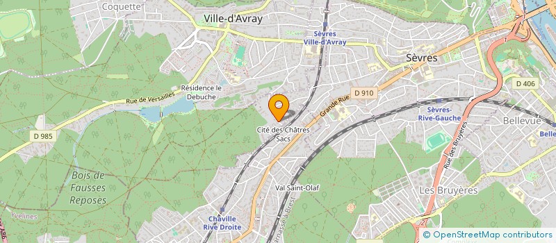 localisation de l'entreprise MONSIEUR THOMAS DURAND à SEVRES