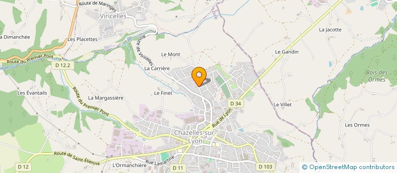 localisation de l'entreprise MONSIEUR THOMAS DURAND à CHAZELLES-SUR-LYON