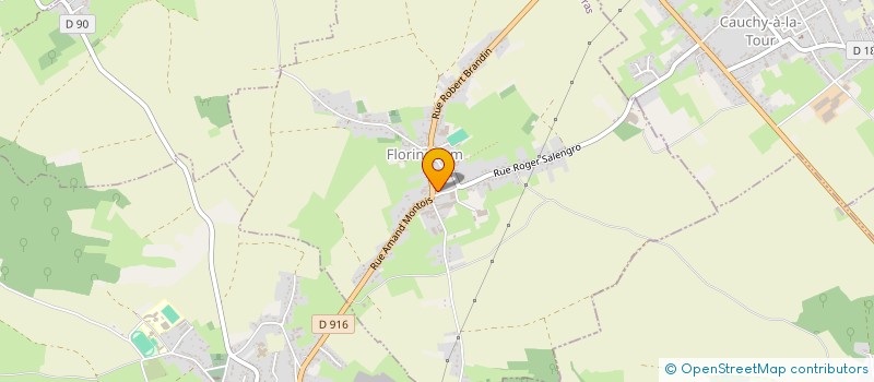 localisation de l'entreprise MONSIEUR THOMAS DURIEZ  FLORINGHEM