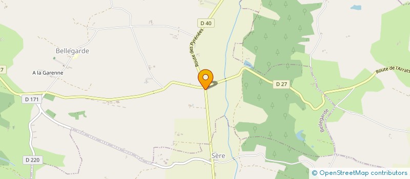 localisation de l'entreprise MONSIEUR THOMAS DUTRIEU  BELLEGARDE