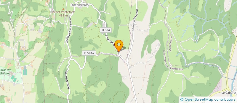 localisation de l'entreprise MONSIEUR THOMAS DUVAL  BATHERNAY