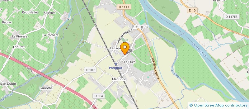 localisation de l'entreprise MONSIEUR THOMAS DUVERGER  PREIGNAC