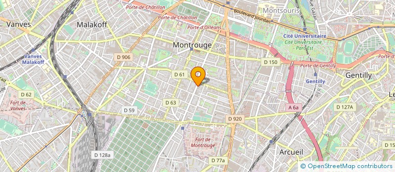 localisation de l'entreprise MONSIEUR THOMAS ENJALBERT  MONTROUGE