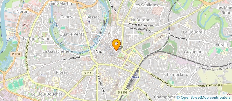 localisation de l'entreprise MONSIEUR THOMAS EON à NIORT