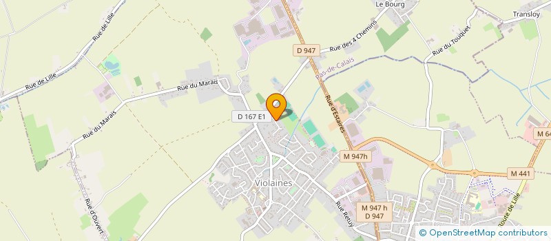 localisation de l'entreprise MONSIEUR THOMAS EROUART  VIOLAINES
