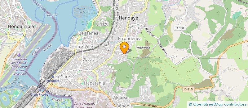 localisation de l'entreprise MONSIEUR THOMAS ESPOSITO à HENDAYE