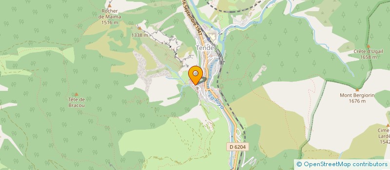 localisation de l'entreprise MONSIEUR THOMAS ETIEMBLE  TENDE