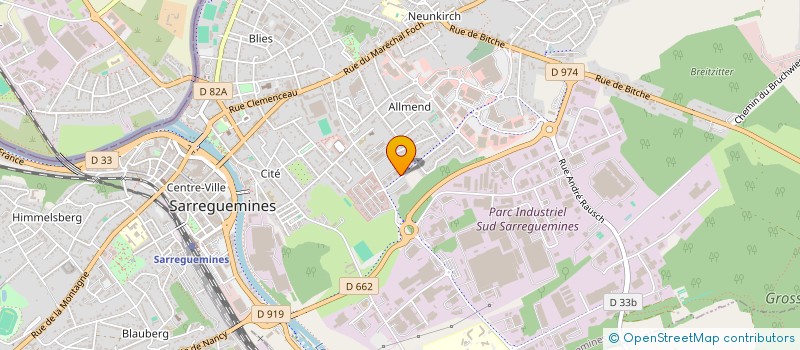 localisation de l'entreprise MONSIEUR THOMAS ETTIGHOFFER  SARREGUEMINES