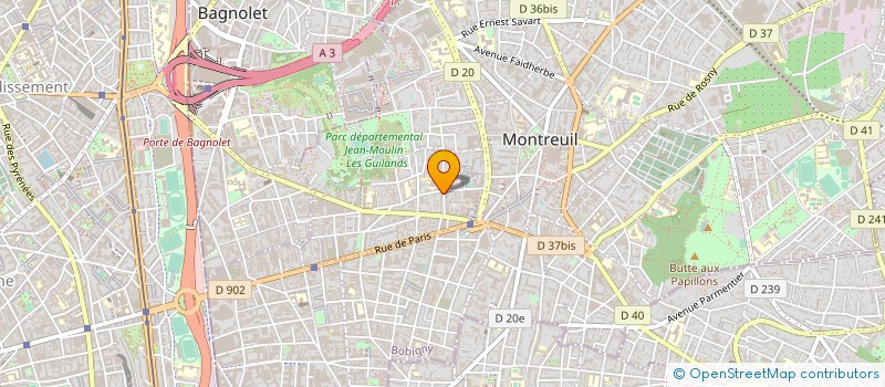 localisation de l'entreprise MONSIEUR THOMAS EVRAERT  PARIS