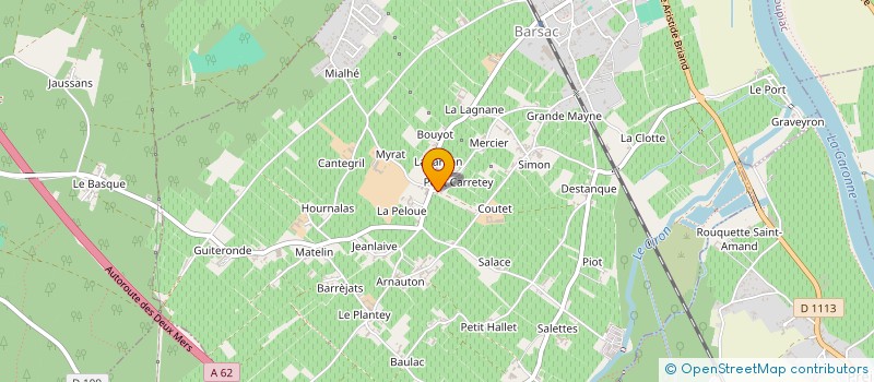 localisation de l'entreprise MONSIEUR THOMAS EYHARTZ  BARSAC