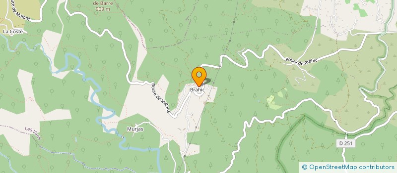 localisation de l'entreprise MONSIEUR THOMAS FABRE  LES VANS