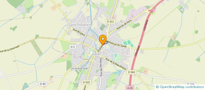 localisation de l'entreprise MONSIEUR THOMAS FABRE  VATAN