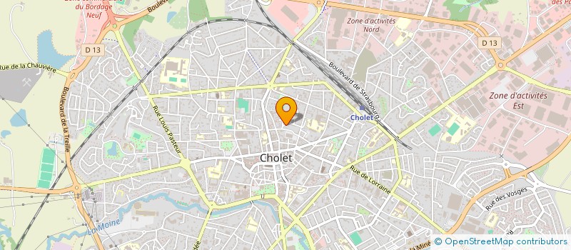 localisation de l'entreprise MONSIEUR THOMAS FABRE  CHOLET