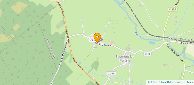 localisation de l'entreprise MONSIEUR THOMAS FACQUET  SAUMONT-LA-POTERIE