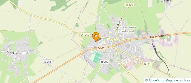 localisation de l'entreprise MONSIEUR THOMAS FAIGNAERT à CREVECŒUR-LE-GRAND
