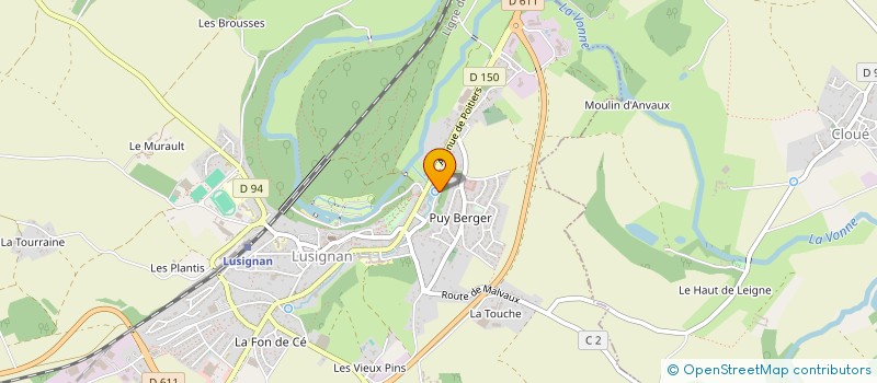 localisation de l'entreprise MONSIEUR THOMAS FAITY  LUSIGNAN