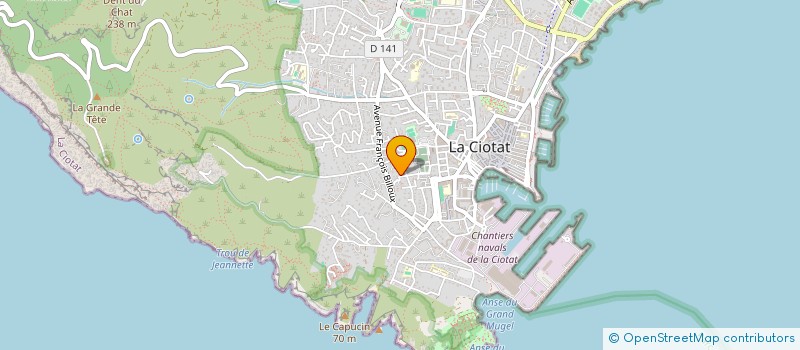 localisation de l'entreprise MONSIEUR THOMAS FARINA  LA CIOTAT