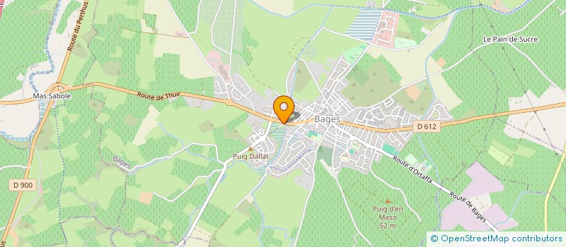 localisation de l'entreprise MONSIEUR THOMAS FAUQUET  BAGES