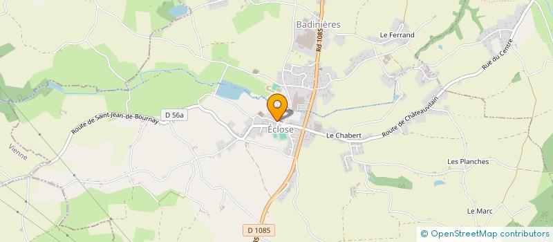 localisation de l'entreprise MONSIEUR THOMAS FAURE  ECLOSE-BADINIERES