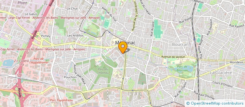 localisation de l'entreprise MONSIEUR THOMAS FAVEREAU  MERIGNAC