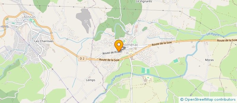 localisation de l'entreprise MONSIEUR THOMAS FEJOZ  CHOMERAC