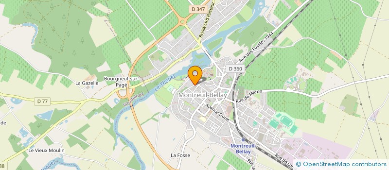 localisation de l'entreprise MONSIEUR THOMAS FERAMUS  MONTREUIL-BELLAY