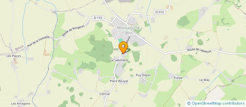 localisation de l'entreprise MONSIEUR THOMAS FERNANDES  MONTAIGU-LE-BLIN