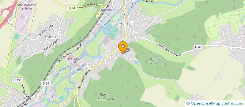 localisation de l'entreprise MONSIEUR THOMAS FERON  MONTVILLE