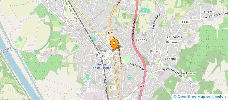 localisation de l'entreprise MONSIEUR THOMAS FERRIOL  LE PEAGE-DE-ROUSSILLON