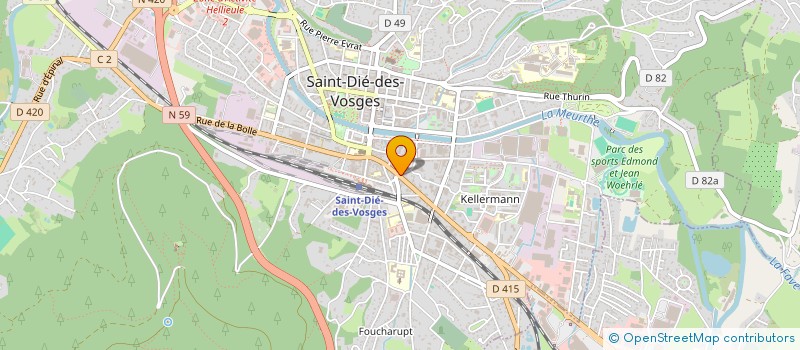 localisation de l'entreprise MONSIEUR THOMAS FERRY à SAINT-DIE-DES-VOSGES