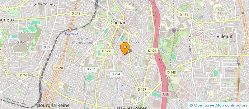 localisation de l'entreprise MONSIEUR THOMAS FICHINI  CACHAN