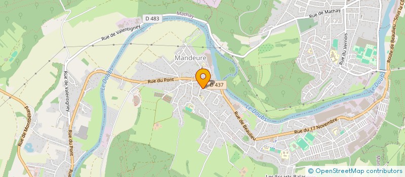 localisation de l'entreprise MONSIEUR THOMAS FIEROBE  MANDEURE