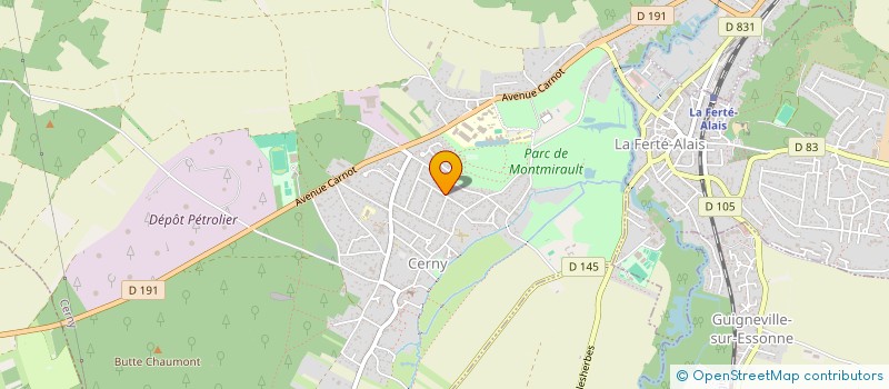 localisation de l'entreprise MONSIEUR THOMAS FILLATRE  CERNY