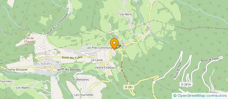 localisation de l'entreprise MONSIEUR THOMAS FIORE  LES ADRETS