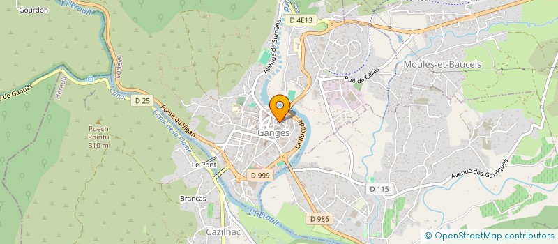 localisation de l'entreprise MONSIEUR THOMAS FLEURET  GANGES