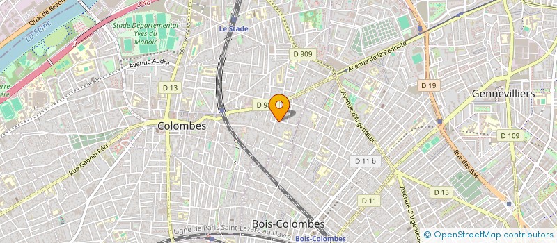 localisation de l'entreprise MONSIEUR THOMAS FOLLIOT à COLOMBES