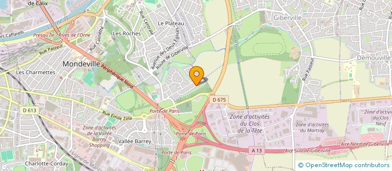 localisation de l'entreprise MONSIEUR THOMAS FONTAINE--TUFFERY  MONDEVILLE