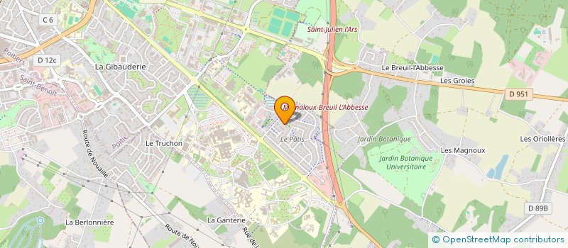 localisation de l'entreprise MONSIEUR THOMAS FONTENEAU  POITIERS