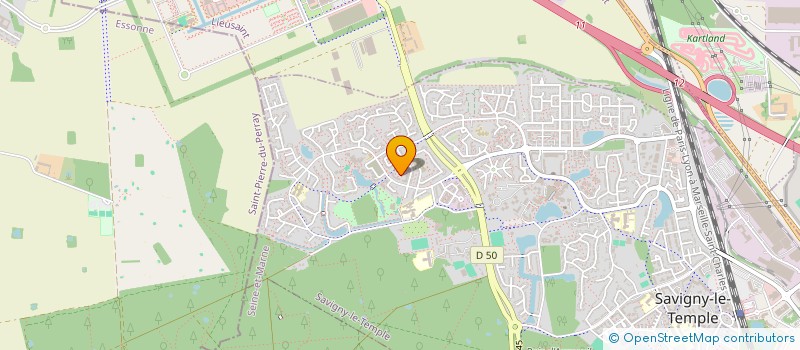 localisation de l'entreprise MONSIEUR THOMAS FORGET  SAVIGNY-LE-TEMPLE