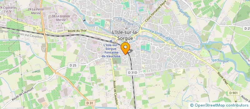 localisation de l'entreprise MONSIEUR THOMAS FORGUE  L'ISLE-SUR-LA-SORGUE