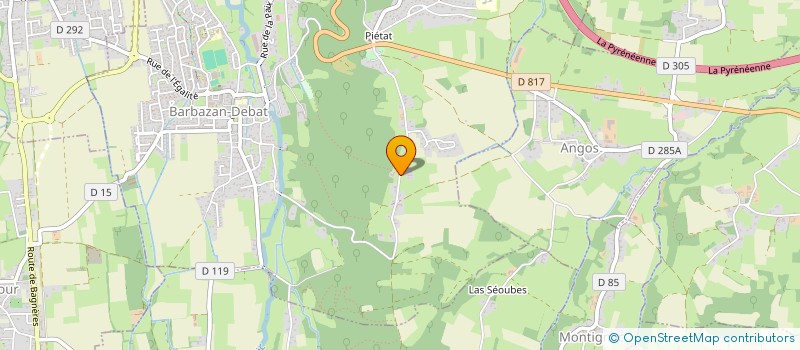 localisation de l'entreprise MONSIEUR THOMAS FOURCADE  BARBAZAN-DEBAT