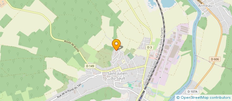 localisation de l'entreprise MONSIEUR THOMAS FOURGEOT  SAINT-JULIEN-DU-SAULT